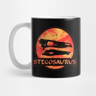 Stegosaurus fossil skull Mug